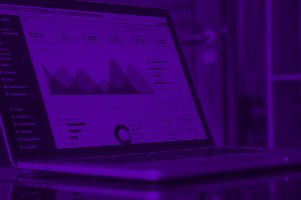 website statistics on screen